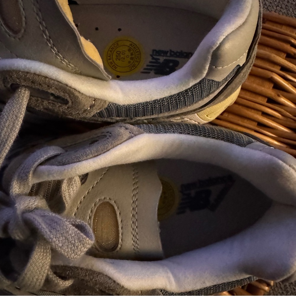 New Balance unisex Gray and White Sneakers